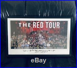 Taylor Swift RED Tour Band/Crew Gift. Picture Frame Display, RIAA Award, Signed