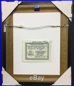 Ted Williams Signed 500 Hr. 999 Silver Coin Auto Green Diamond Steiner Framed