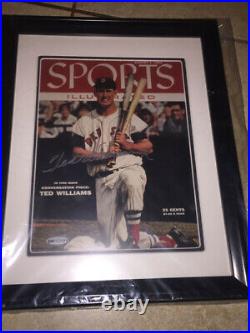 Ted Williams Signed Autographed FRAMED Sports Illustrated Cover Autographed UDA