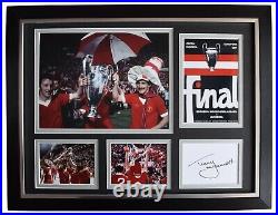 Terry McDermott Signed Autograph 16x12 framed photo display Liverpool 1977 Cup