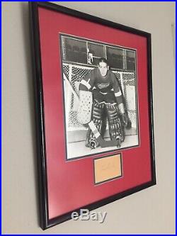 Terry Sawchuk Signed and Framed Autograph