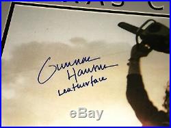 Texas Chainsaw Massacre Gunnar Hansen Signed Framed Leatherface Poster Photo Coa