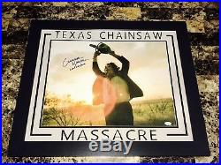 Texas Chainsaw Massacre Gunnar Hansen Signed Framed Leatherface Poster Photo Coa