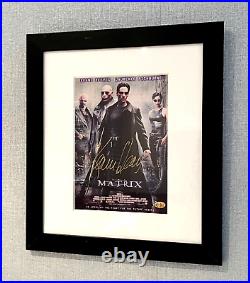 The Matrix 100% Guaranteed Hand Signed Keanu Reeves Framed Photo 37cmx41cm & COA