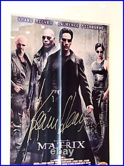 The Matrix 100% Guaranteed Hand Signed Keanu Reeves Framed Photo 37cmx41cm & COA