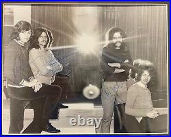 The Move Roy Wood, Price, Bev Bevan, Hand Signed Framed 16' X 12' Photo & COA