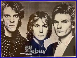 The Police, Fully Band Hand Signed Framed 16' X 12' inch Magazine Photo & COA