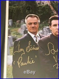 The Sopranos Cast Signed 16x20 Photo Framed Steiner Coa Autograph Gandolfini +4