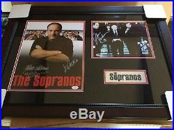 The Sopranos James Gandolfini Autographed Signed Framed Photo Imperioli +++