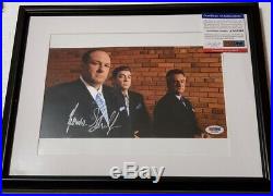 The Sopranos James Gandolfini signed 8x10 Photo PSA DNA (Framed)