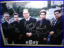 The Sopranos Signed/Autographed Matted & Framed Cemetery Scene Photo. PSA LOA
