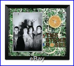 The Stone Roses Signed Large Photo Framed Autograph Memorabilia Ian Brown + COA