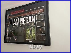 The Walking Dead, Signed 12x8 Photograph Framed Bat Display