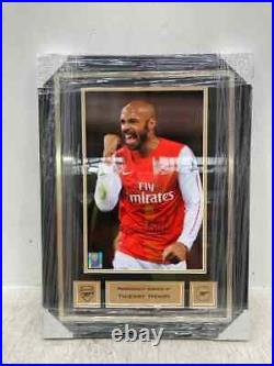 Thierry Henry Signed Framed Picture With Official Arsenal Authenticity Letter
