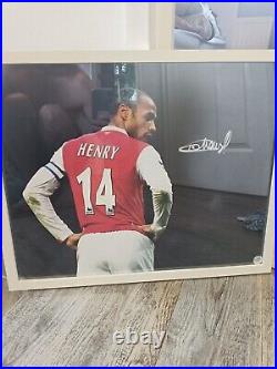 Thierry henry signed Framed photo All Stars COA