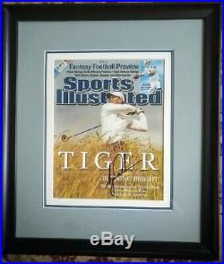 Tiger Woods signed photograph professionally framed Sports Illustrated. Only 1