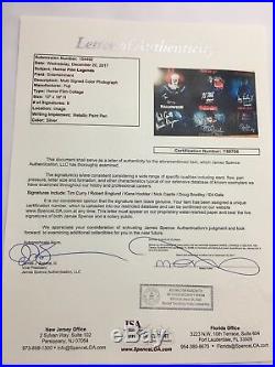 Tim Curry, Robert Englund, Nick Castle +3 Signed 12x18 Photo Framed JSA LOA