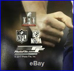 Tom Brady SB 51 MVP signed 16x20 scream photo framed Patriots coin auto tristar