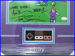 Tom Savini Ari Lehman Friday the 13th Signed Autographed 8x10 NES Framed JSA