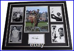 Tom Watson SIGNED FRAMED Photo Autograph Huge display Golf Open Sport AFTAL COA