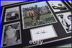 Tom Watson SIGNED FRAMED Photo Autograph Huge display Golf Open Sport AFTAL COA