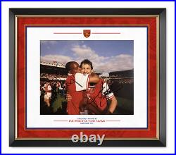 Tony Adams & Ian Wright Signed & Framed 12X8 Photo Arsenal F. C. COA AFTAL (B)