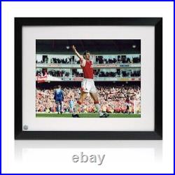 Tony Adams Signed Arsenal Photo Title Goal. Framed