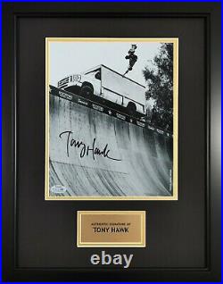 Tony Hawk Pro USA Skateboarding Legend Framed Signed 8x10 Autograph Photo ACOA