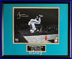 Tyreek Hill autographed signed framed 11x14 photo NFL Miami Dolphins BAS