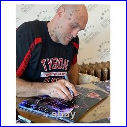 Tyson Fury Signed Boxing Photo Fury vs Wilder 3. Deluxe Frame