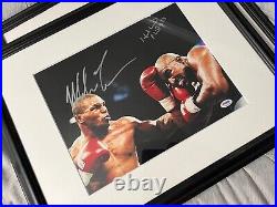 Tyson & Holyfield Signed 11x14 Framed Photo