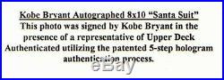 Uda Kobe Bryant Happy Holidays Autographed-signed 8x10 Framed Photo Upper Deck