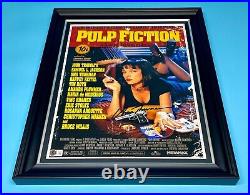 Uma Thurman Signed Photo Framed &Beckett COA Autograph Pulp Fiction Movie Poster