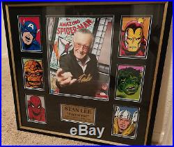 VERY RARE Stan Lee Signed Custom frame with signing photo and JSA autograph auth