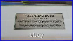 Valentino Rossi Large Framed Signed Photo