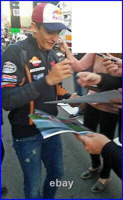Valentino Rossi and Marc Marquez Signed 8X12 inches MotoGP Photo Frame