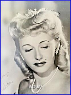 Vera Ralston Signed Original 11x14 Photograph Beautifully Framed