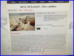 Very rare and collectable Signed Douglas Bader + Adolf Galland Duel of Eagles