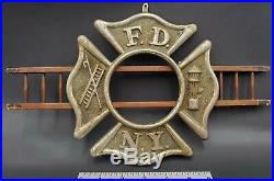 Victorian Fire Department of New York City Handmade Photo Frame with FDNY Sign