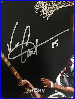 Vince Carter Raptors signed 16x20 photo framed rookie auto CBM COA proof signing