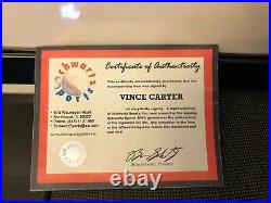 Vince Carter Signed Autographed 16x20 Photo Framed Schwatz Sports COA