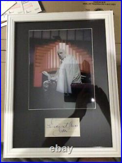 Vincent Price Authentic Signature Dr Phibes Picture Black Mount Frame Signed