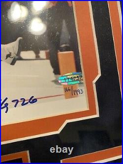 WALTER PAYTON AUTOGRAPHED CHICAGO BEARS 8X10 PHOTO FRAMED SIGNED AUTO SteinerCOA