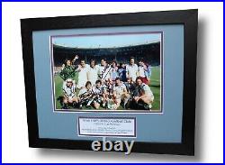 WEST HAM UNITED 1980 FA Cup Signed Framed SIGNED Autograph Photo Display COA