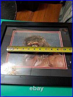 WWE ULTIMATE WARRIOR HAND SIGNED FRAMED Autographed Photo 8X10 PREOWNED