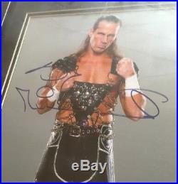 WWE WWF Bret Hart & Shawn Michaels Framed & Signed Montreal Screwjob Photo Set