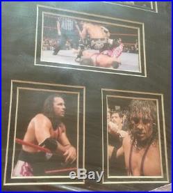 WWE WWF Bret Hart & Shawn Michaels Framed & Signed Montreal Screwjob Photo Set