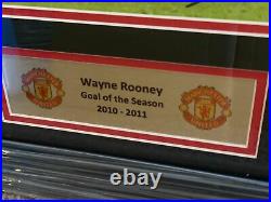 Wayne Rooney Signed Photo In A Manchester United Framed Display COA