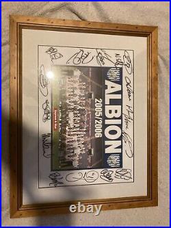 West bromwich albion Signed Framed Photo 2005/2006