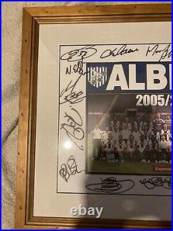 West bromwich albion Signed Framed Photo 2005/2006